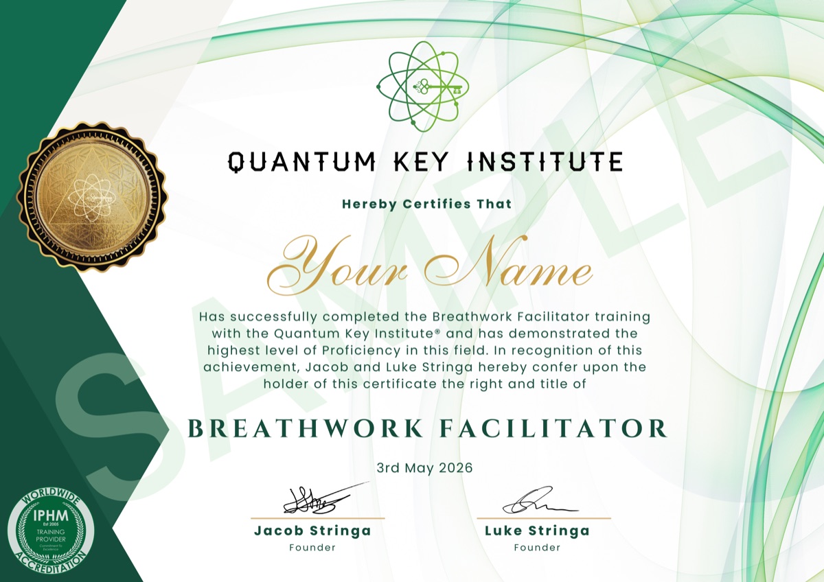 Quantum Key Institute Breathwork Facilitator certification sample